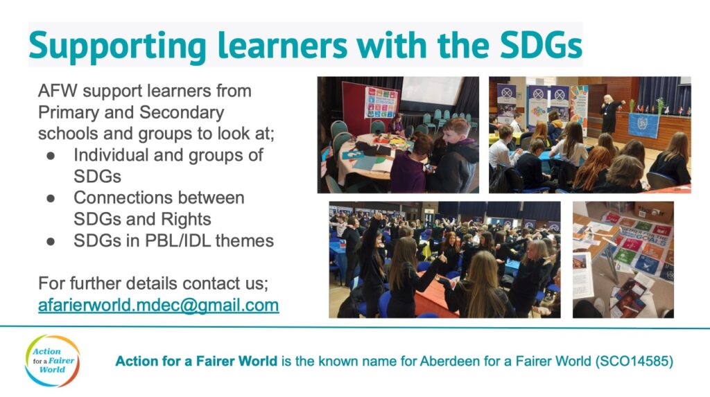 Supporting learners with the SDGs